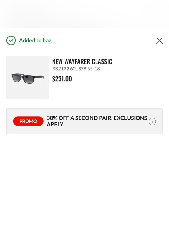 Ray-Ban New Wayfarer Classic Polarized Sunglasses